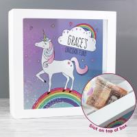 Personalised Unicorn Keepsake / Money Box Extra Image 2 Preview